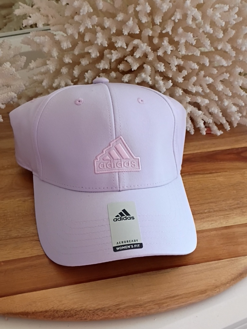 Adidas Light Pink Embroidered Logo Baseball Hat NWT